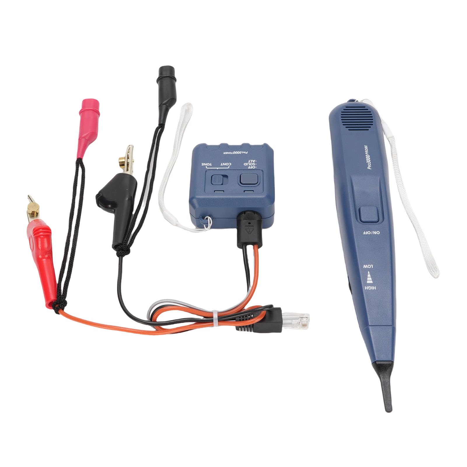 Localizador de Cables Subterráneos Detector de Seguimiento de Cables de Alta Sensibilidad para Mantenimiento en de Seguridad de Internet de Datos Telefónicos, Construcción ABS