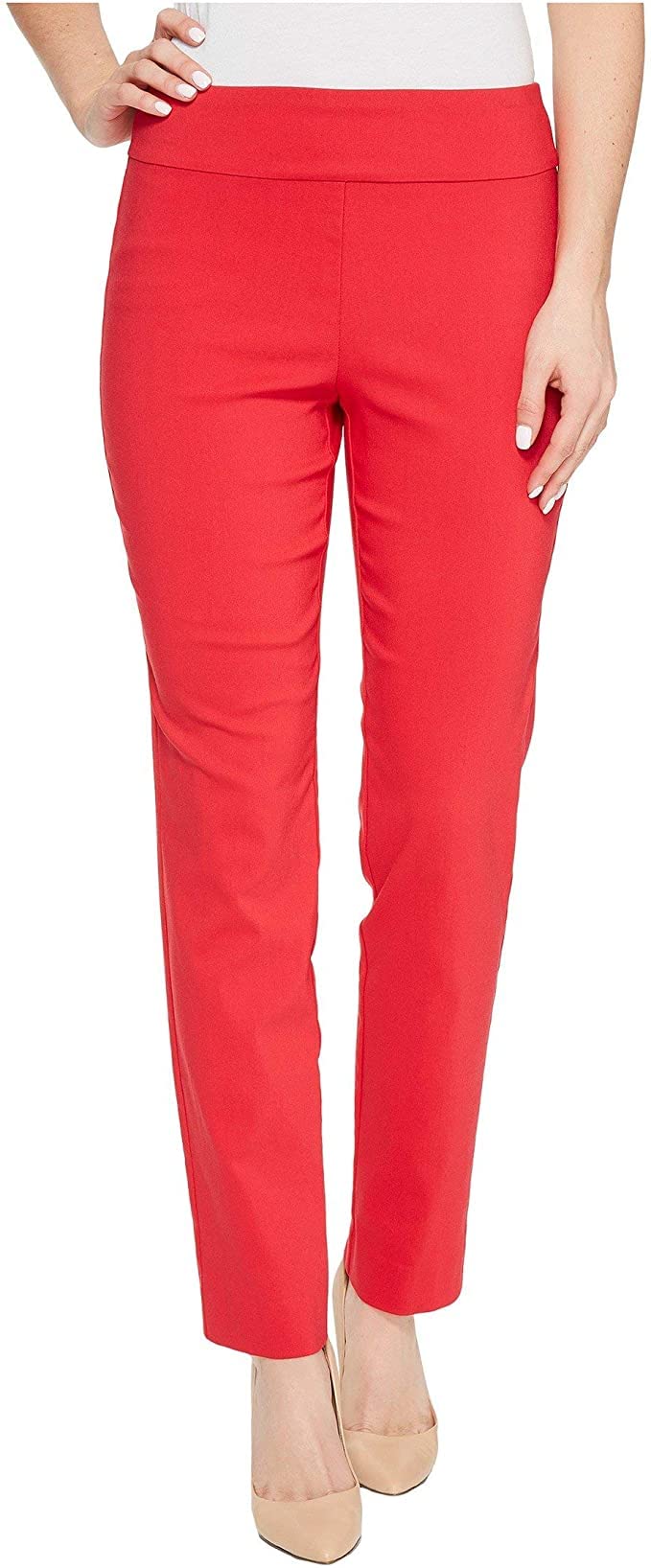 Krazy Larry Pull-On Ankle Pants Red 16 28