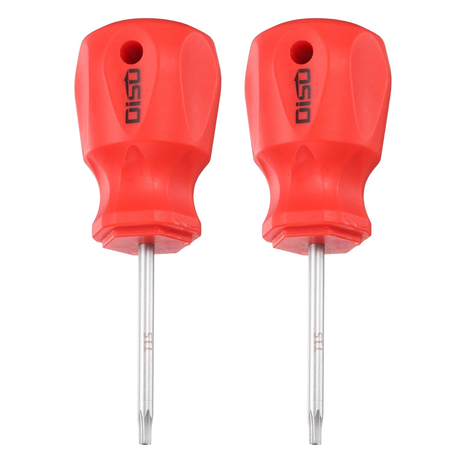 sourcing map 2pcs Small Hex Screwdriver T15 105mm Length S2 Steel Magnetic Head Metric Mini Plum Hexagon Screw Driver with Non-Slip Handle for Tight Spaces Hand Tools, Silver