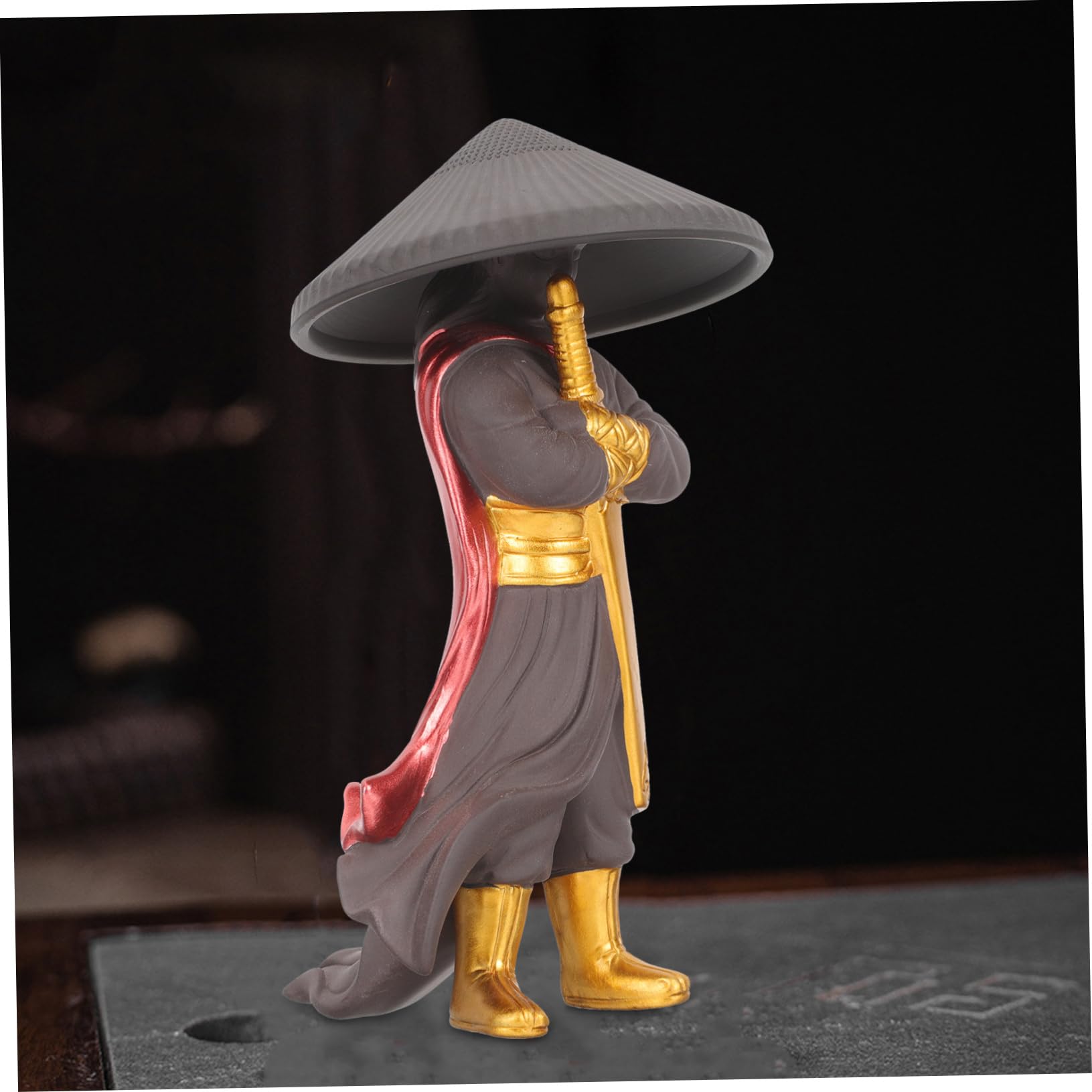 VOSAREA Filtre À Thé en Céramique pour Animaux De Compagnie Ornement Kung Fu pour