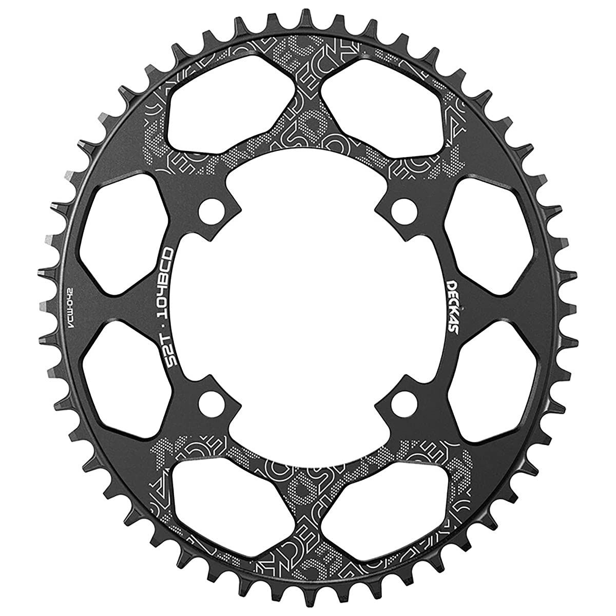 BestPartsCom Round Oval 104BCD 32T 34T 36T 38T 40T 42T 44T 46T 48T 50T 52T Narrow Wide Single Chainring 1X System AL7075 CNC Ultralight Bicycle Bike Chainwheel Chain Ring 8/9/10/11-Speed