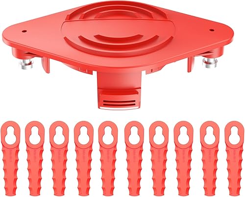 RISELION CRAFYSMAN - Carrete de repuesto para cabezal de recortadora con cuchillas, sistema de autoalimentación CRAFYSMAN CMZST065 duradero (1