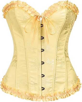 Corsetto Donne SZIVYSHI - Bustino In Pizzo Push Up - Vita Stretta Con Lacci Regolabili - Shapewear - Foto 3