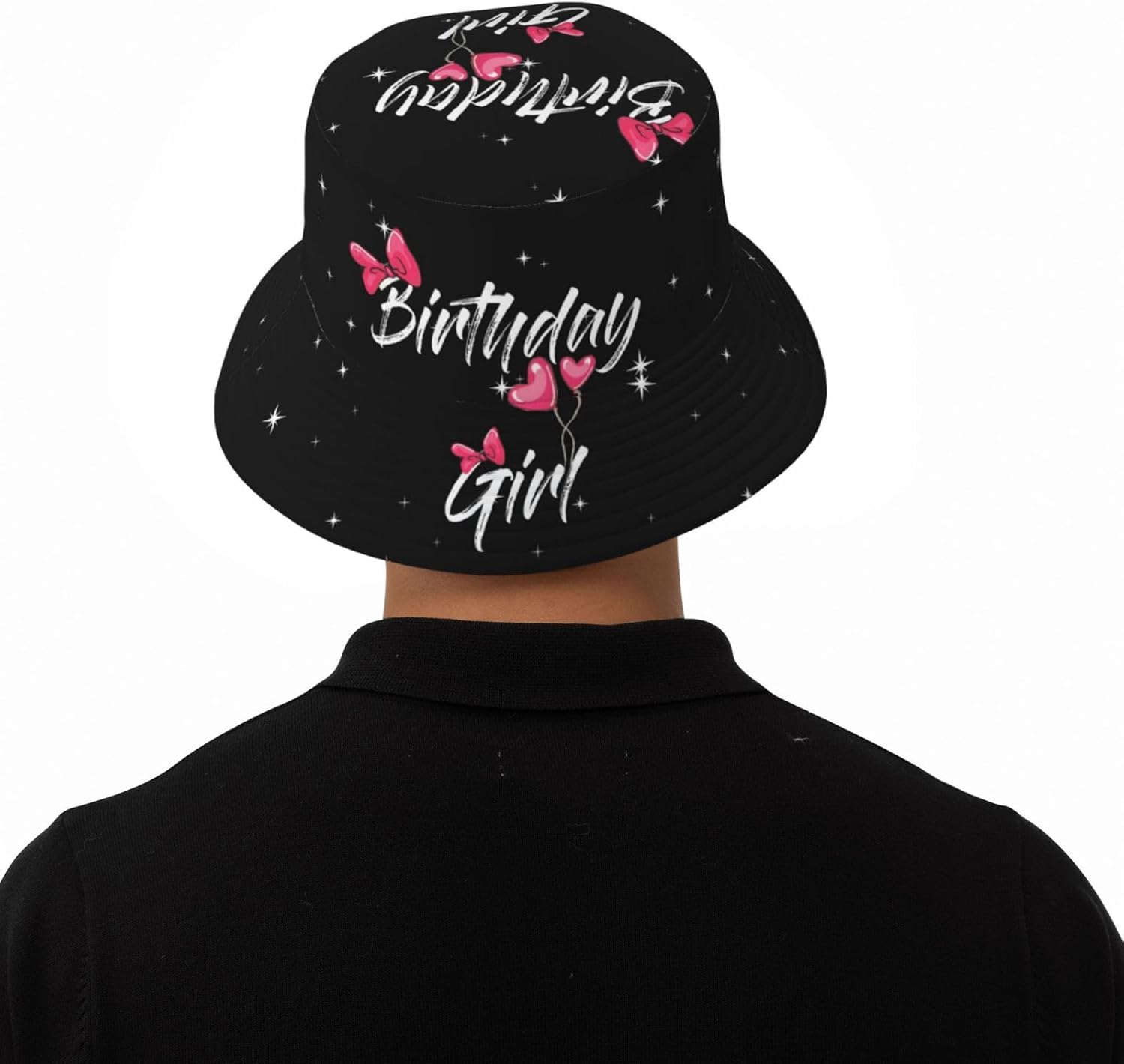 Birthday Queen Birthday Bucket Hat for Women Men Birthday Hat Beach Travel Sun Hat Packable Fisherman Cap for Travel Hiking - Image 7