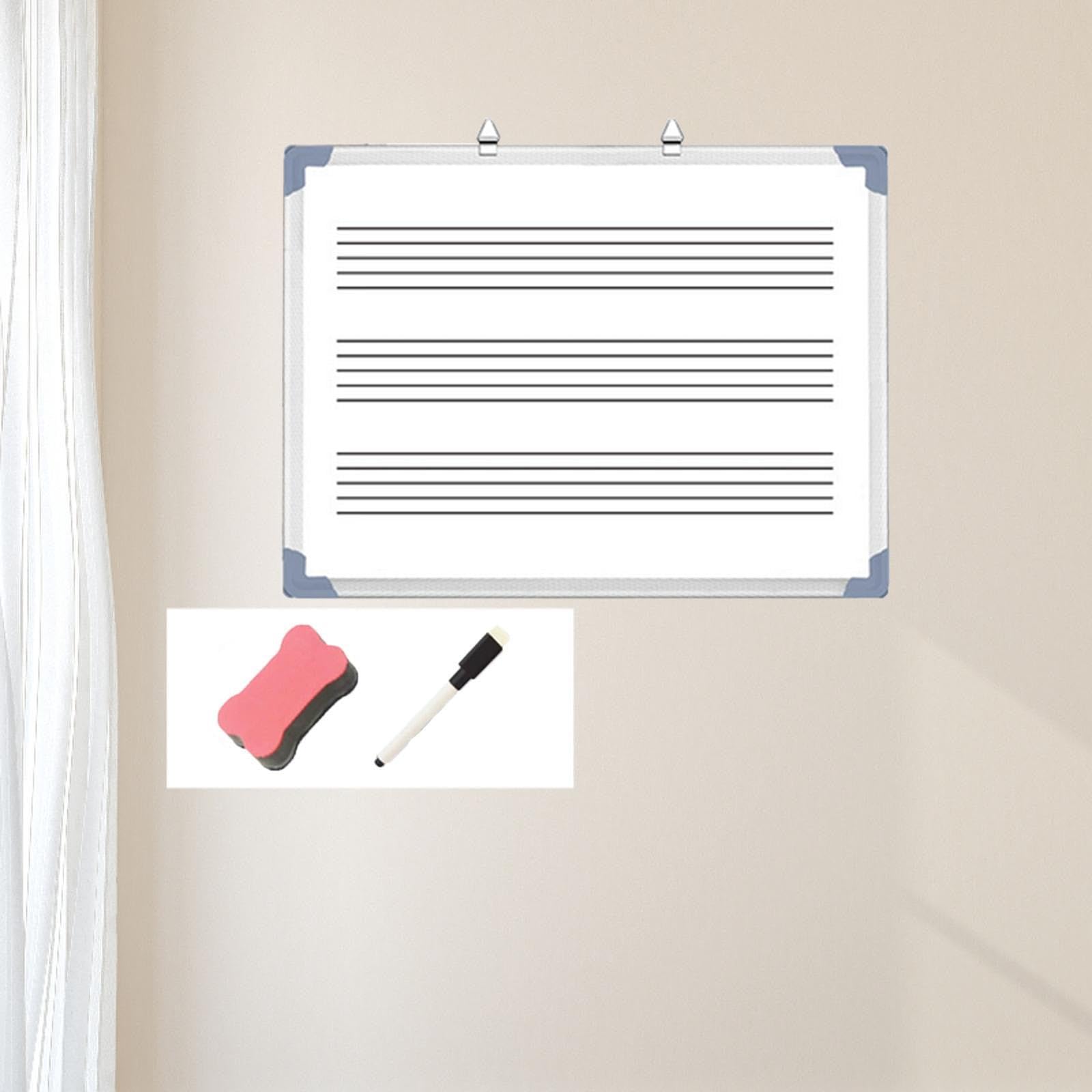 Generic Musik Whiteboard, Notizblock, Lapboard für Büro, Schule, Musiklehrer - Edelstahl, 100% weiß, Weiß