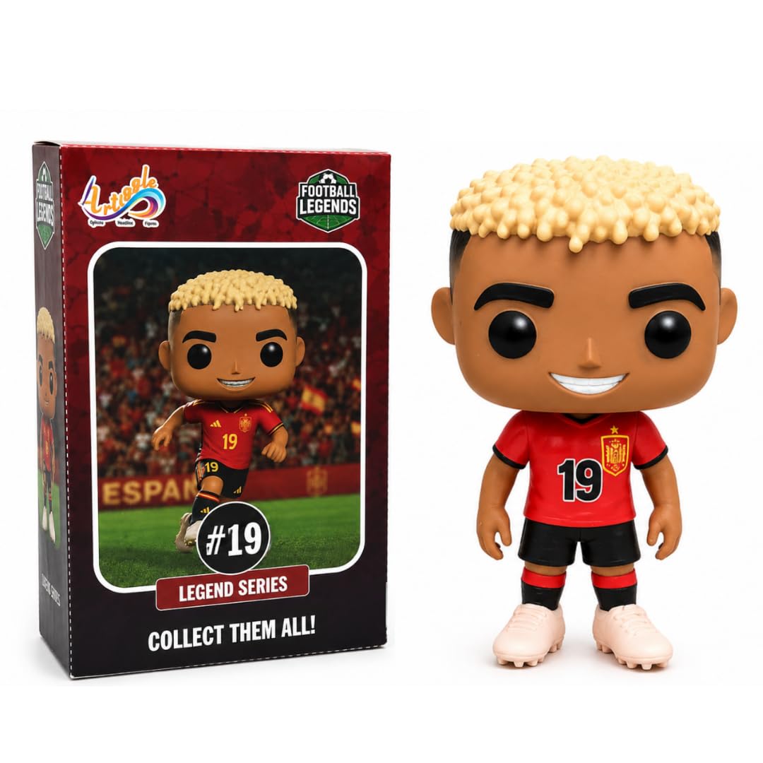 Football Legends - Lamine Yamal Action Figure Toy | | Collectibles Figures for Home Decors Office Desk and Study Table Ideal Gift for Children, Toys for Kids, Ages 4+ Years-picture-10