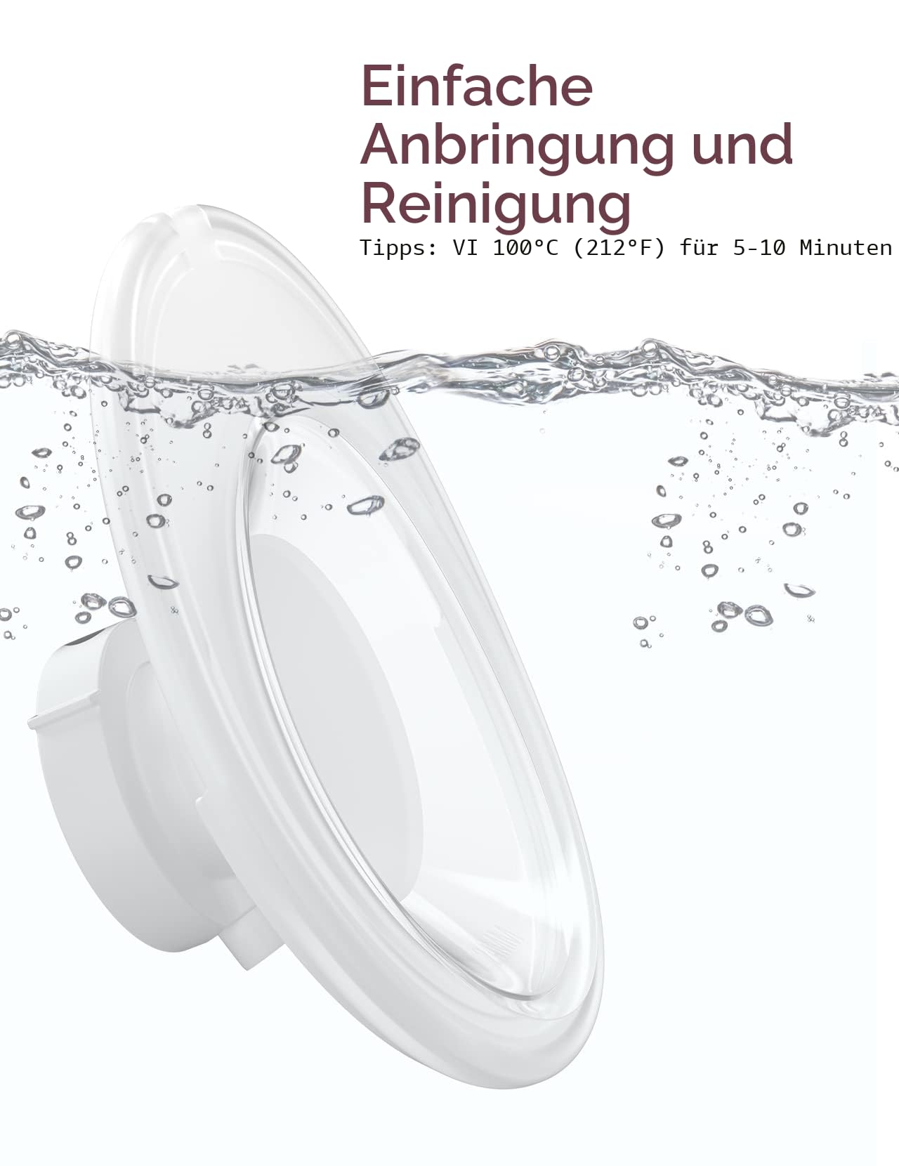 Momcozy Doppelt versiegelter Flansch 27 mm Kompatibel mit momcozy M5 Milchpumpe Original-M5-Milchpumpen-Ersatzzubehör, 1 Stück (27 mm)