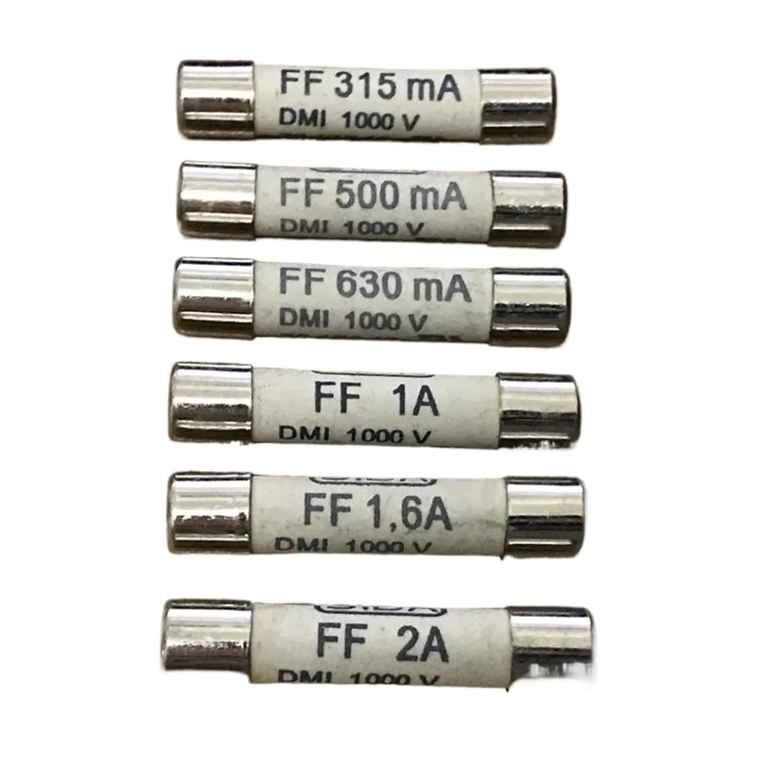 KSZHZYMGX 1pcs Fuse 7017240 FF315mA 0.315A FF500mA 0.5A FF630mA 0.63A FF1A 1A FF1.6A 1.6A FF2A 2A 1000V 6.3x32mm(FF 1A)