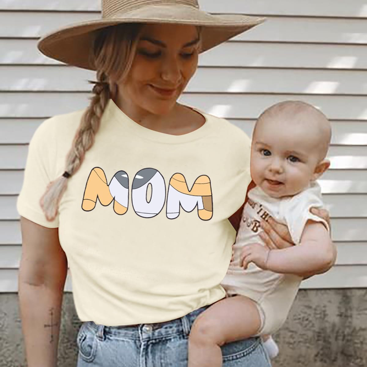 JINTING Dog Mom Shirt Mom and Dad Shirts Couple Outfit T-Shirt Casual Letter Graphic Top Tees - Image 2