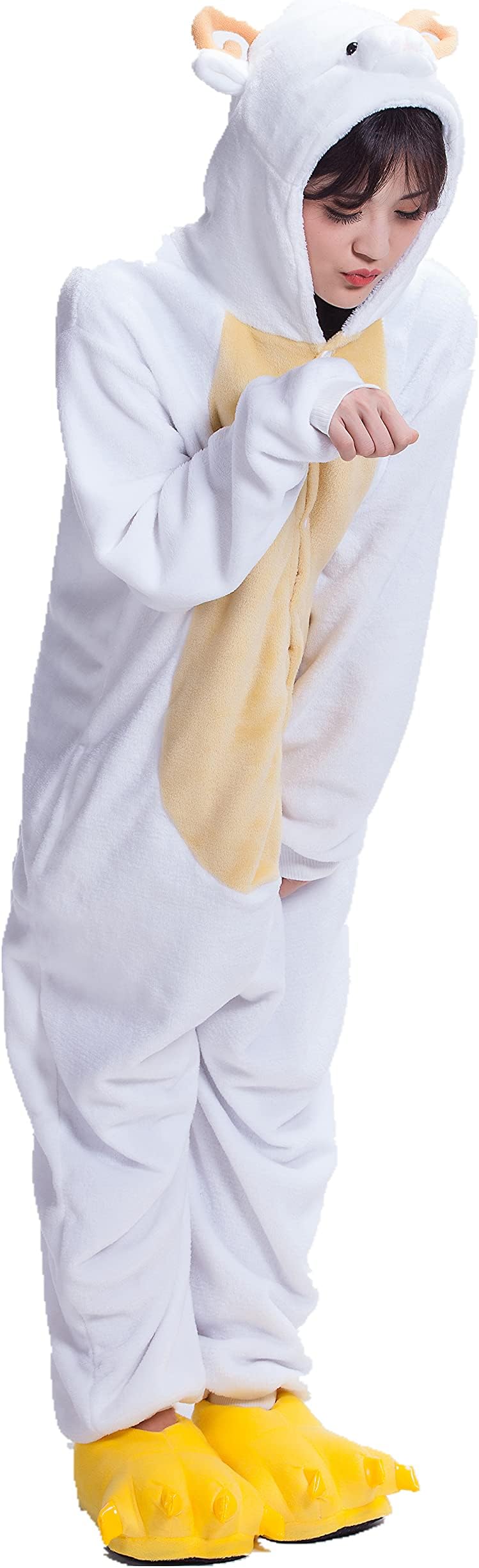 UreeUine Sheep Kigurumi Cosplay Halloween Romper Soft Cozy Jumpsuit Costume
