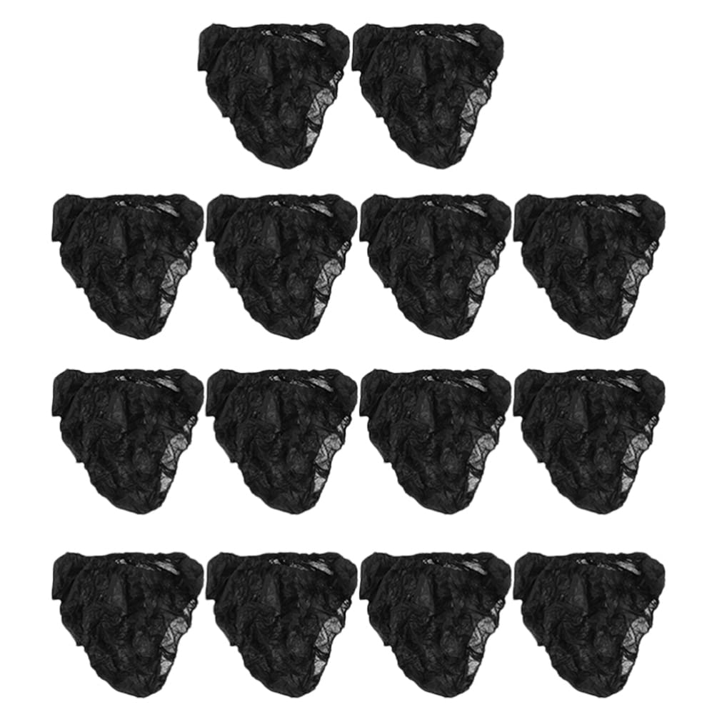 SOIMISS 15pcs Disposable Panties Portable Mens Underwear Briefs Black Male Shorts Supplies for Business Trips Travel Spa