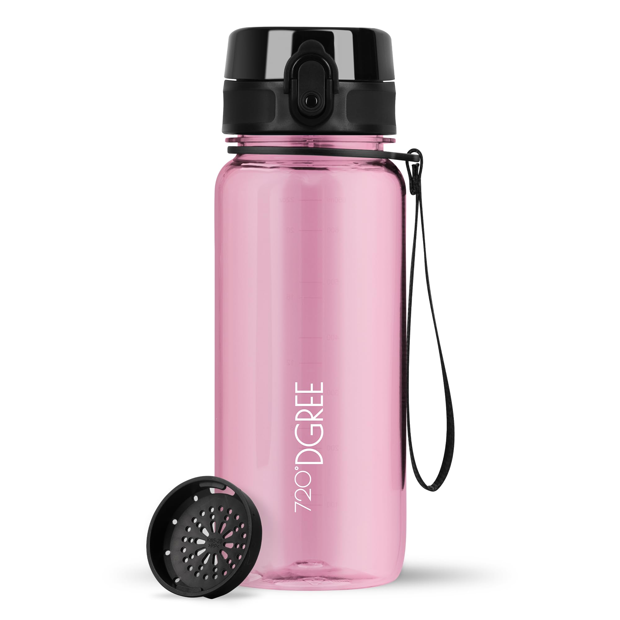 720°DGREE Botella Agua 1 Litro “uberBottle“ - Tamiz-Fruta, softTouch - Sin BPA, Prueba de Fugas, Reutilizable - Cantimplora, Water Bottle ideal para Deporte, Fitness, Gimnasio, Senderismo, Ciclismo — view 160