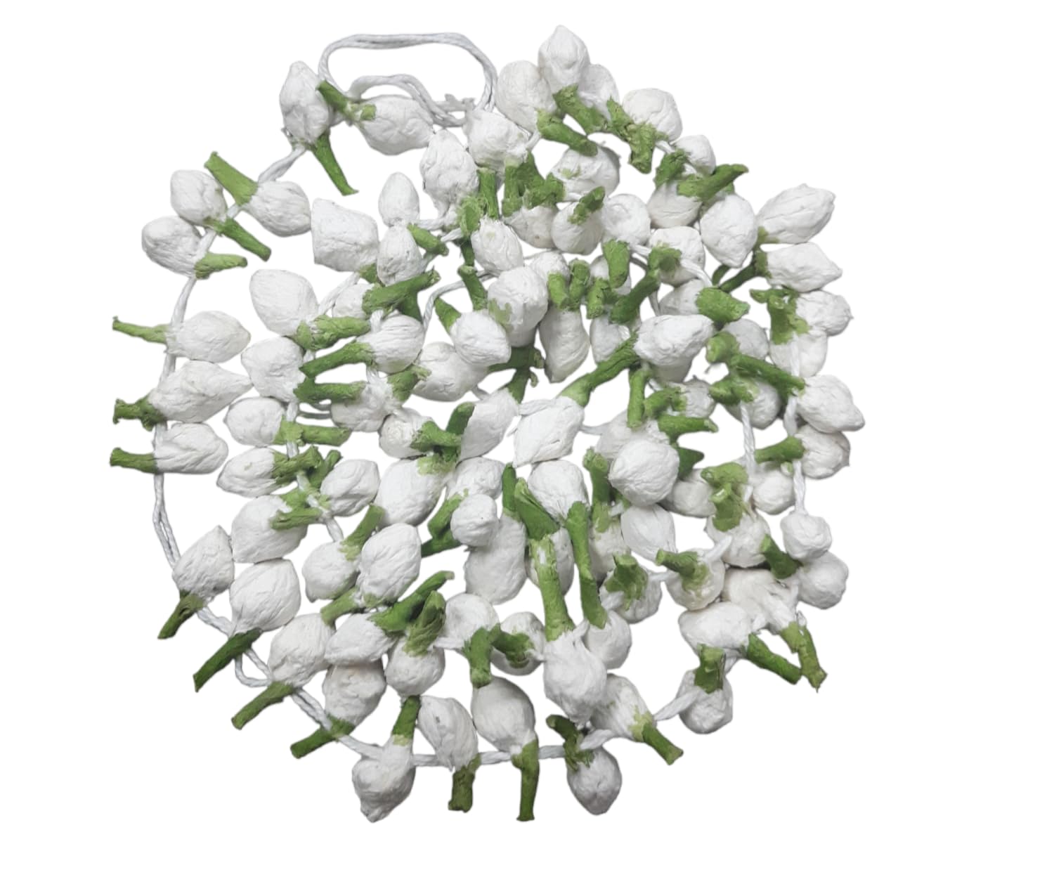 flowers Prafullit Flowers Artificial Garland Flower Juda Gajra Hair Bun Accessory For Women & Girl, White