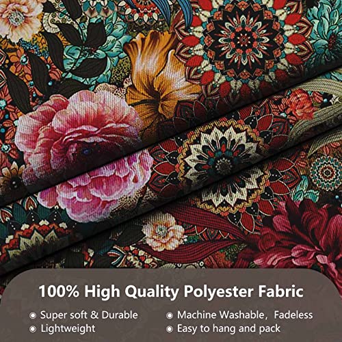 Mehofond Boho Floral Tapestry, Colorful Floral Tapestry Wall Hanging, Bohemian Multi Color Mandala Flower Plant Botanical Nature Scenery Aesthetic Tapestry For Bedroom Home Decor 51.2 X 59.1 Inches #TOP4