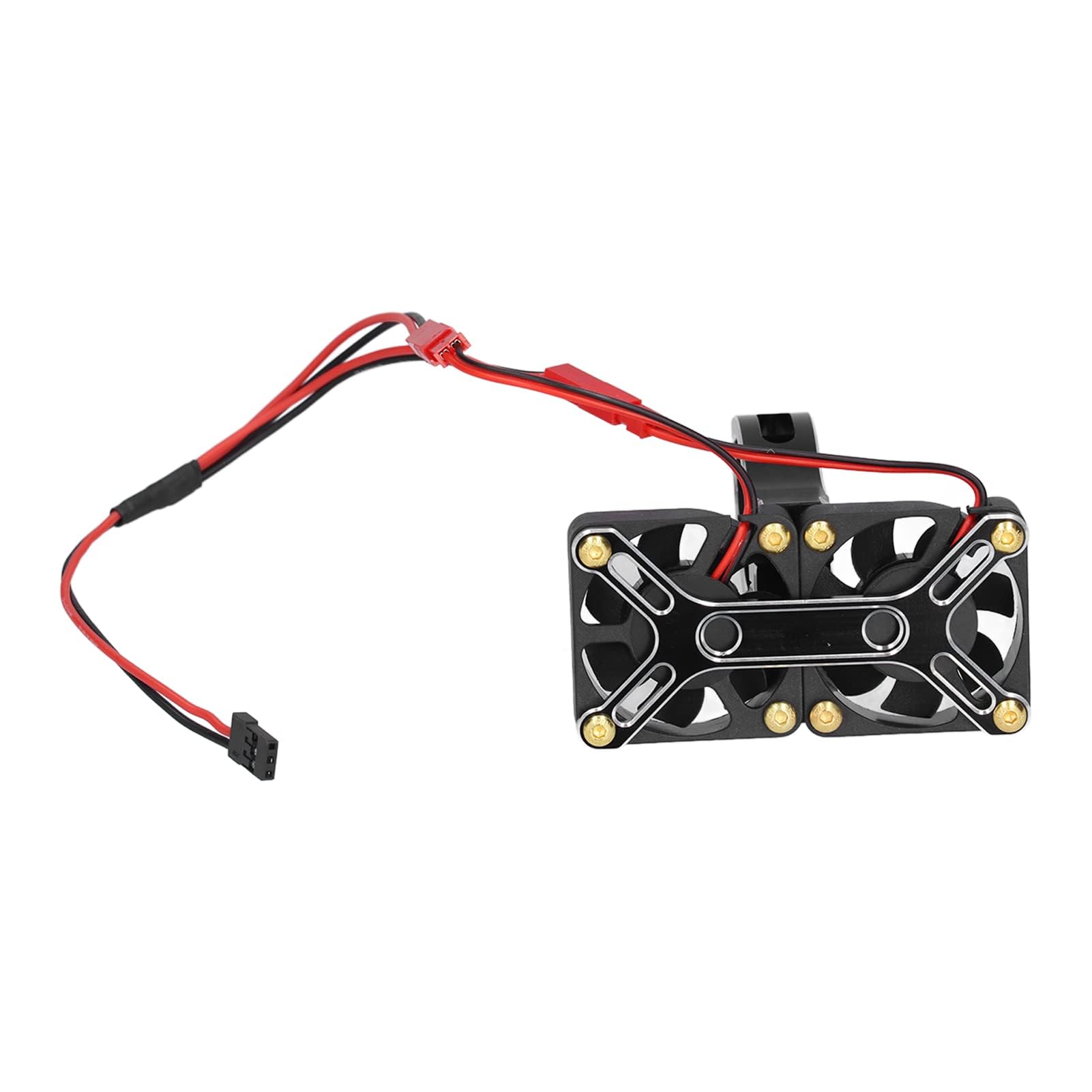 VGEBY 4985 1717 Bezszczotkowy wentylator chłodzący silnik, radiator samochodowy ze stopu aluminium Traxxas 1/5 RC (czarny)