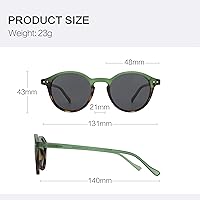 Vista 37 de ZENOTTIC Lentes de sol redondos polarizados, elegantes lentes de sol para hombres y mujeres, retro clásicos, selección de varios estilos