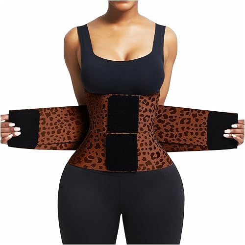 FeelinGirl Waist Trainer Belt Waist Cincher Trimmer Ab Belt Tummy Control Body Shaper with Triple Wrap Women and Men