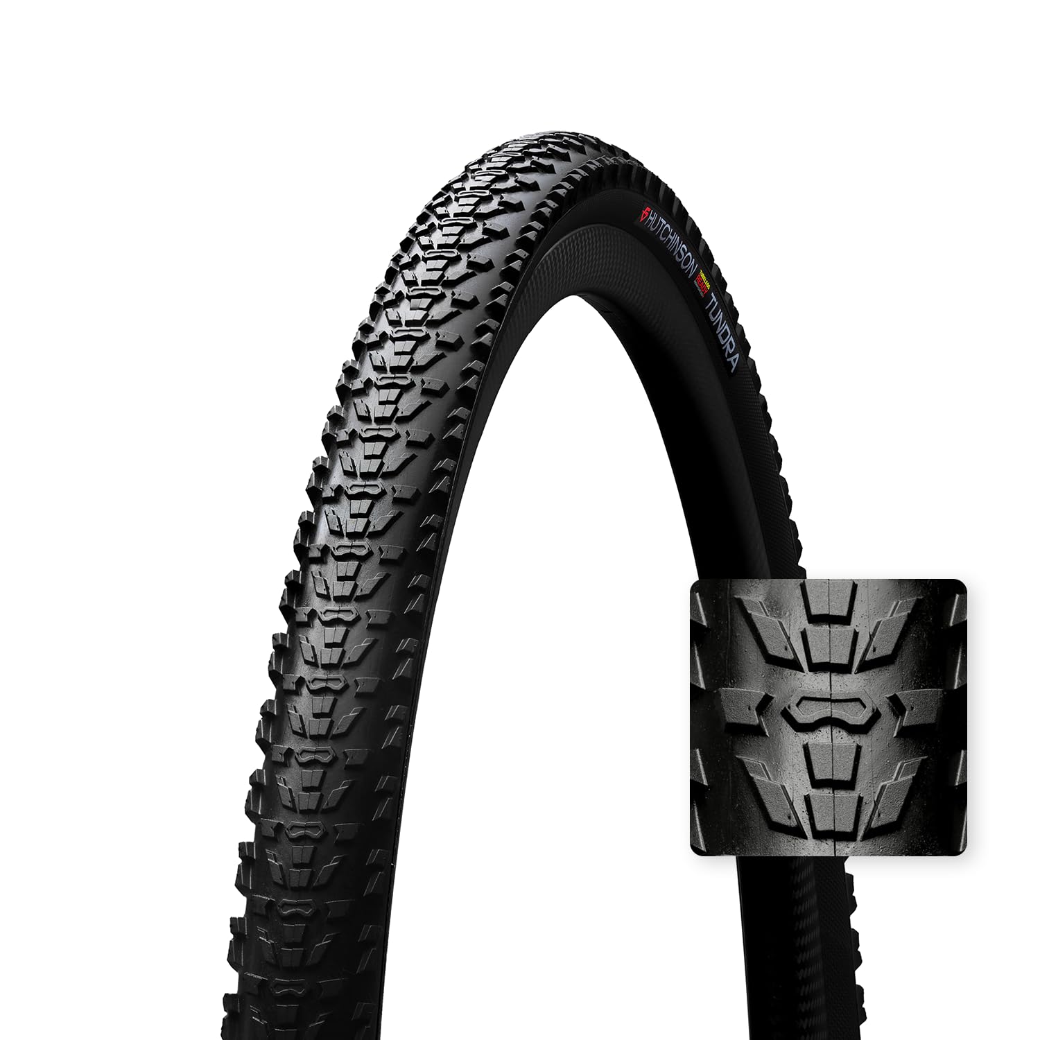 Hutchinson - Tundra Tubeless Ready - Pneu Gravel - Bi-Gomme - pour Les Parcours Les Plus Techniques - Grip Et Anti-Crevaison - Tringles Souples - Noir