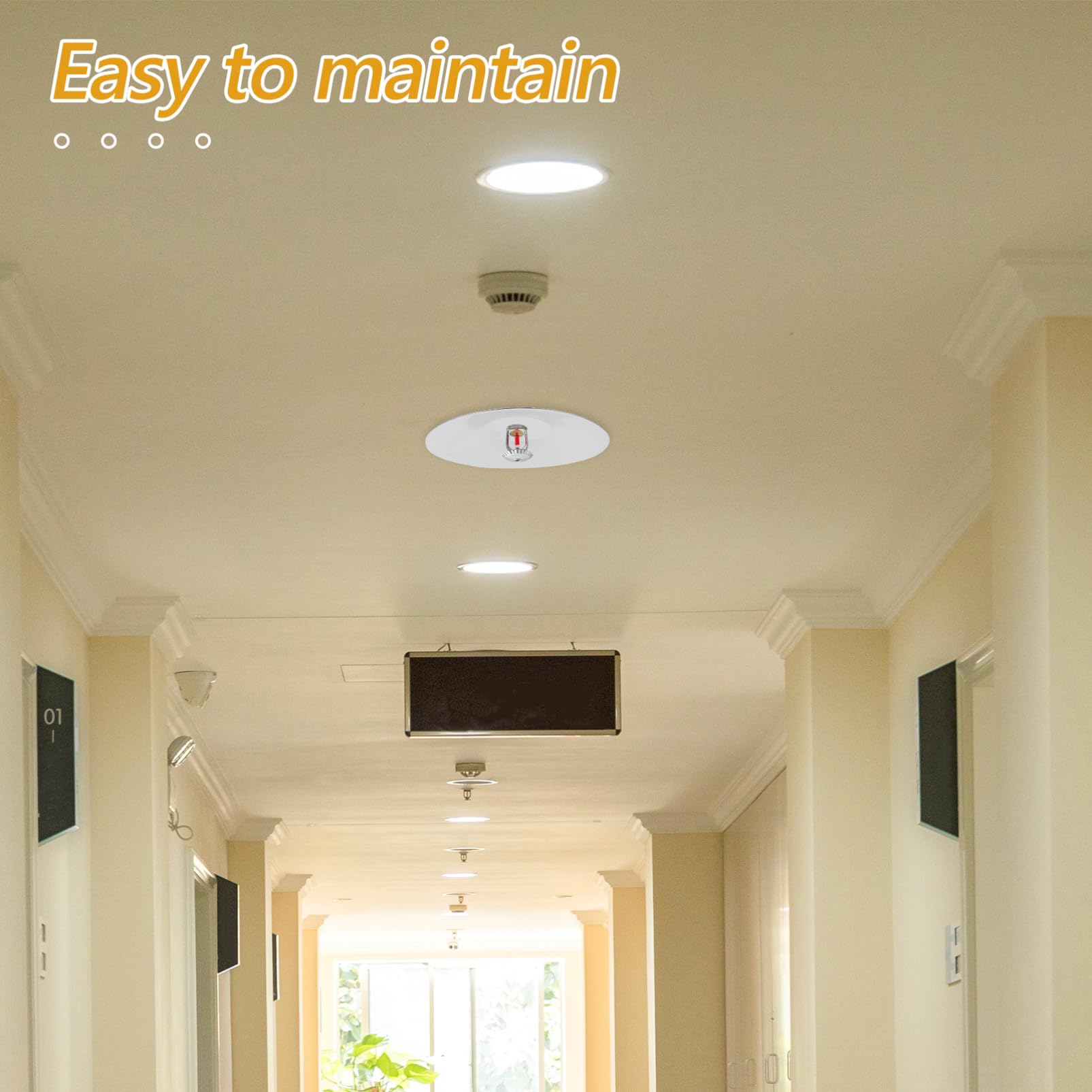 SUPVOX Quality Material Fire Sprinkler Collector Plate Decorative Fire Cover for Industrial Facilities