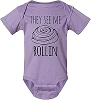 Vista 8 de Lindo mameluco, body de bebé dulce, mameluco gráfico, camisas con refranes, gris jaspeado, frío o lavanda