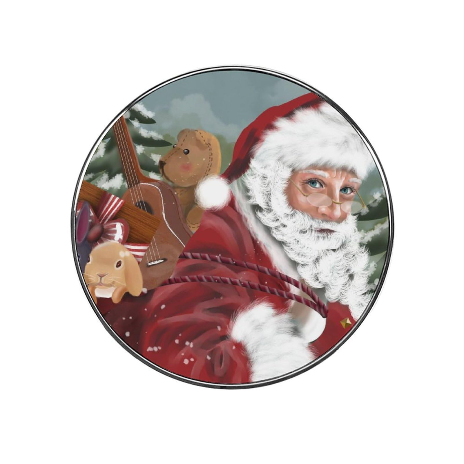 Santa Claus Refrigerator Magnet Decorative Locker Magnet For Kitchen And Office Home Décor