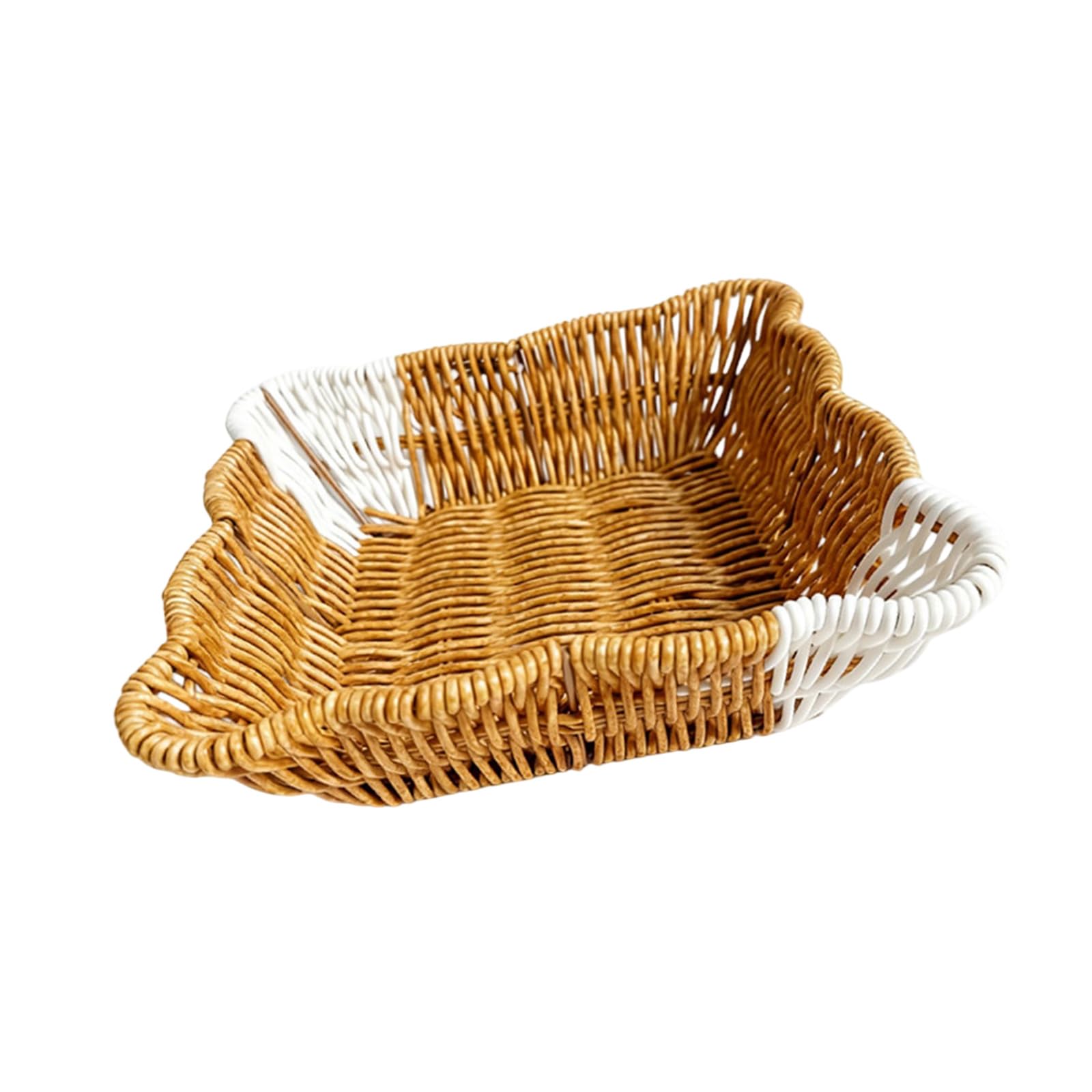 ZBIianxer Modern Tone Fruit Tray for Snacks Desserts Sturdy PP Dividers Easy PP Fruit Bowl