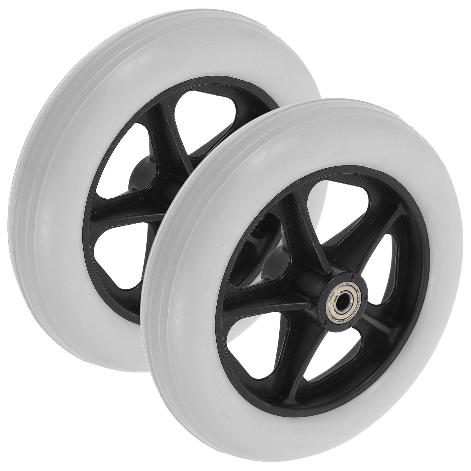 Ruedas de Repuesto para Silla de Ruedas, Giratorias Delanteras 2 Piezas PVC