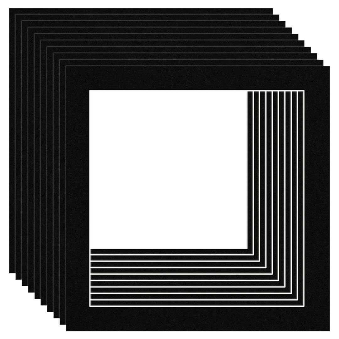 Procut Global Black 50x50cm Picture Mounts - Fits 40x40cm Photo Size โ image 1