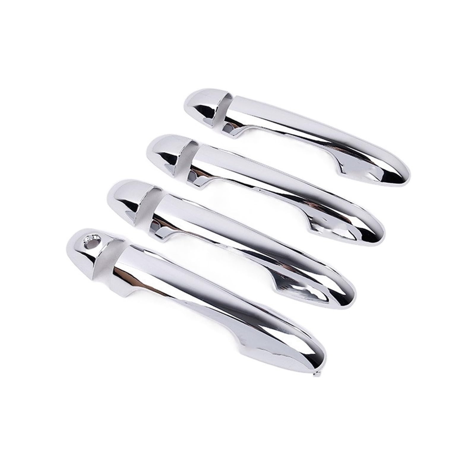 Drezzo Handle No Sensor Car Exterior Door Handle For Toyota For Rav4 For Xa40 2014-2018 Chrome Car Door Handle Bowl Cover Decor Trim Sticker(Handle No Sensor)