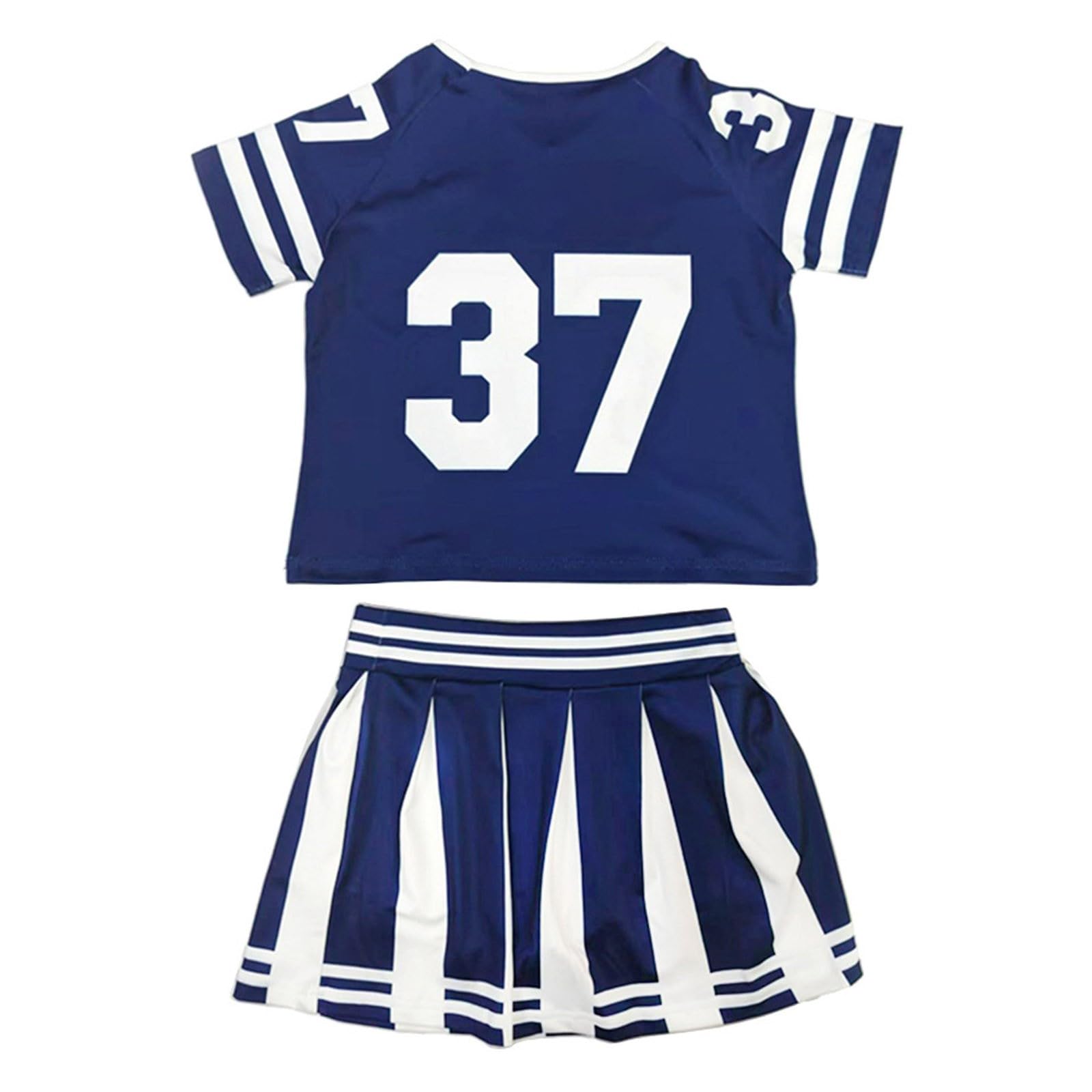 Generisch Faschingskostüm Junge, Elegantes Cheerleader-Kostüm für Kinder im Court-Stil Cosplay-Outfit für Kostümpartys Veranstaltungen