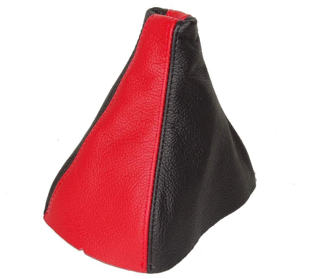 The Tuning-Shop Ltd For Toyota MR2 Mk2 1989-2000 Shift Boot Black/Red Italian Leather