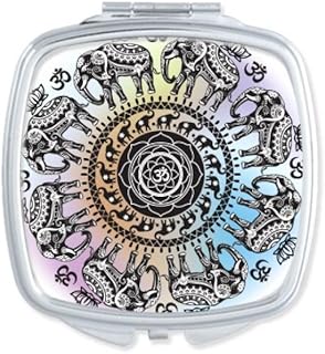 Animal Big Circle Elephant Square Mirror Port...