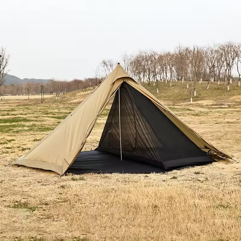 Miniatura 4 de Teepee Tent, Waterproof Windproof Hot Tent with Stove Jack, 2 Person Tent for Camping, Hiking, Bushcraft, Bikepacking, Travel
