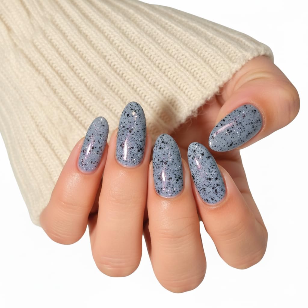 TARIFF Nail Polish Aqua Galaxy 8ml | Soft Pastel Blue | Speckled Soft Pastel.Aqua Blue Shade Colour Glossy Gel Finish nail polish For Women Kids Girls. (Aqua Galaxy - AT013)-image-22