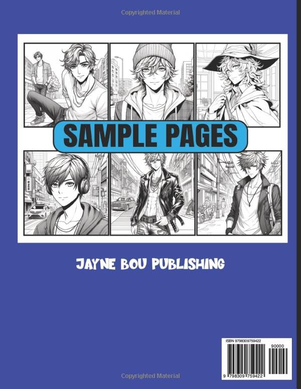 ANIME BOYS COLORING BOOK FOR TEENS: A Cool & Stylish Anime Coloring Book for Teens – Handsome, Action-Packed, and Trendy Anime Boys to Color (ANIME Coloring Books) image 3