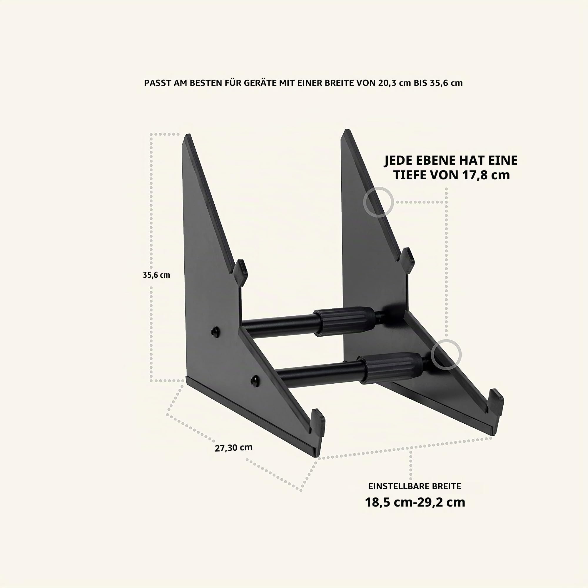 Headliner Los Angeles HL22052 Desktop-Synth-Ständer mit 2 Ebenen