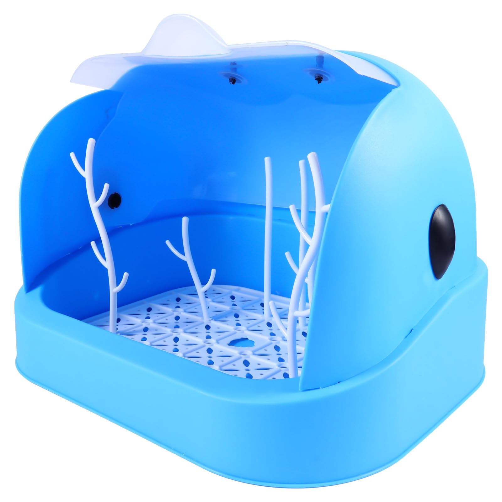 Caja Organizadora para Biberones de PP Azul, Plegable y Portátil