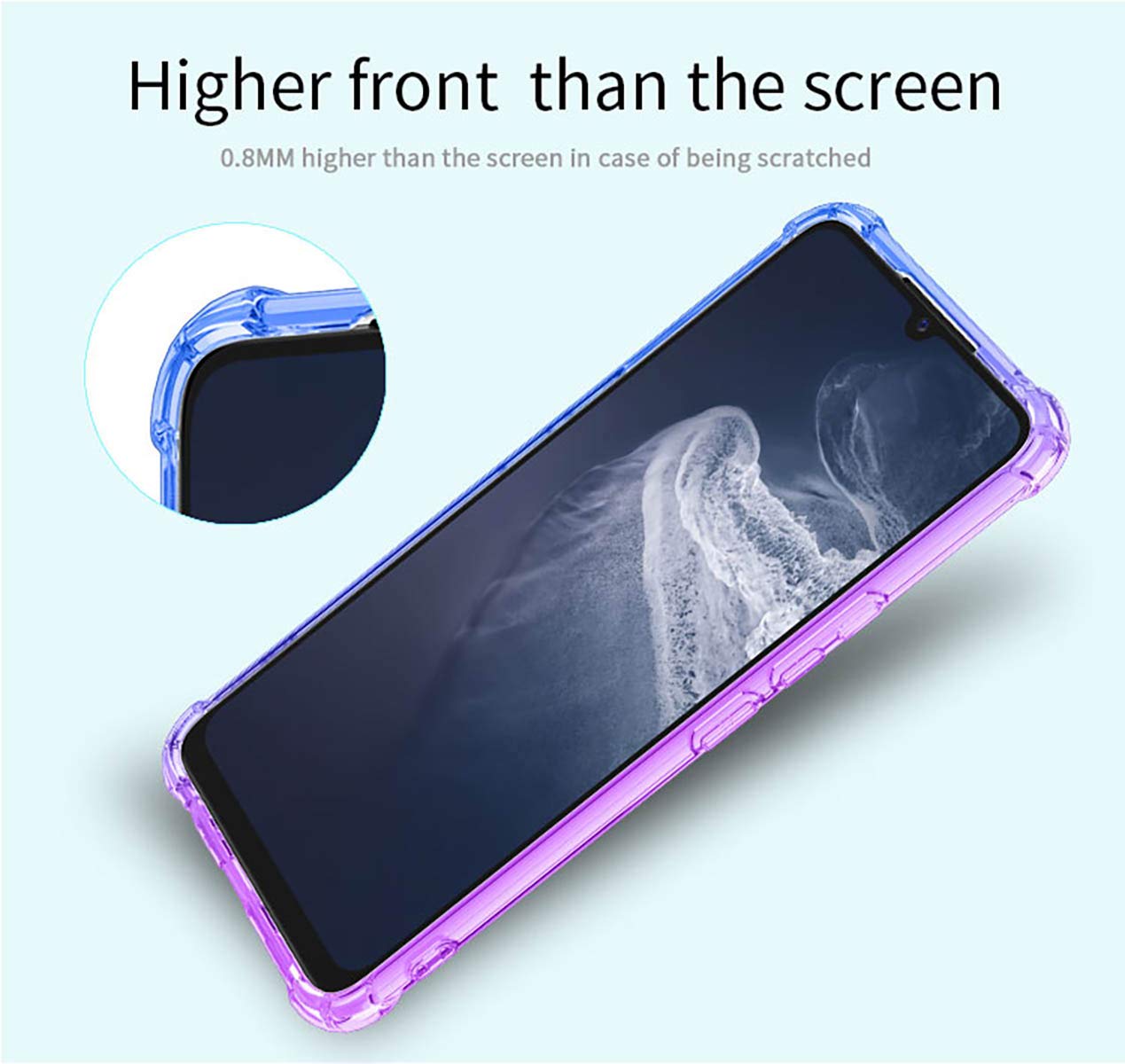 GOGME Cover per Vivo Y70 / V20 SE Cover, Custodia in TPU a Gradiente