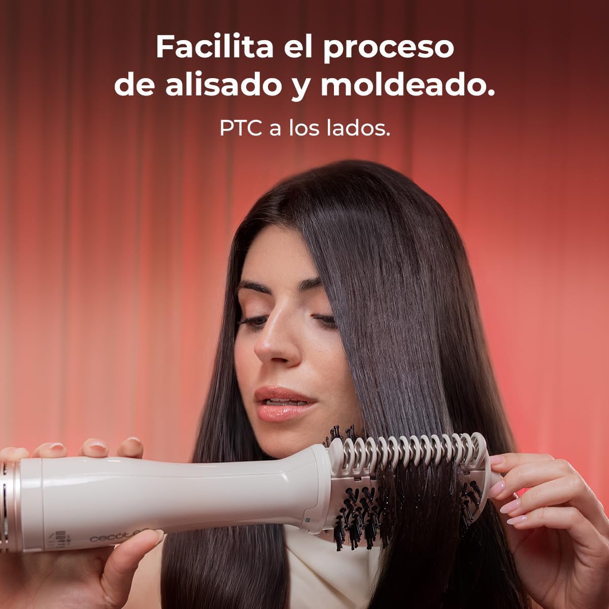 Cecotec Cepillo de Aire Placas Calefactoras Air DryBold. 1200W, Seca, Alisa, Moldea, Da Volumen y Desenreda, Generador de Iones, Temperaturas Controladas, Cabello Húmedo y Seco, 3 Modos, Punta Fría