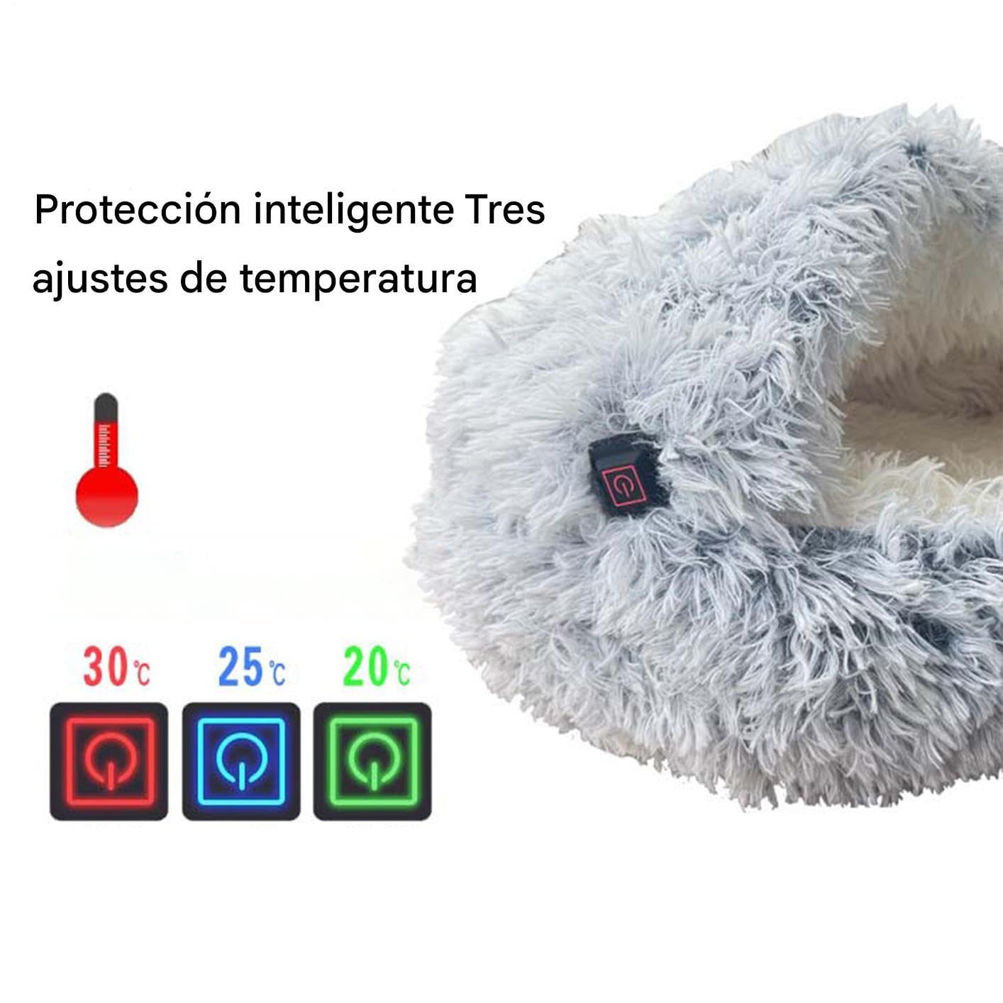 Cama Calefactada para Gatos - Cueva de Gatito para Invierno - Refugio Tiempo Frío - para Dueños De Mascotas Amantes De Los Animales Clima Frío Interior Hogar Sueño Nocturno Siesta