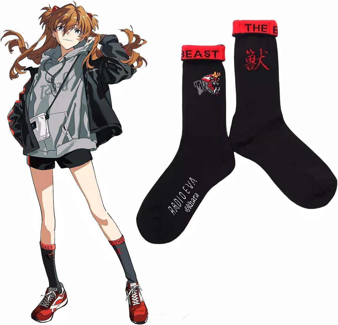 【くつしと】エヴァンゲリオンくじ　靴下8個セット エヴァンゲリオンと「靴下屋」がコラボ！