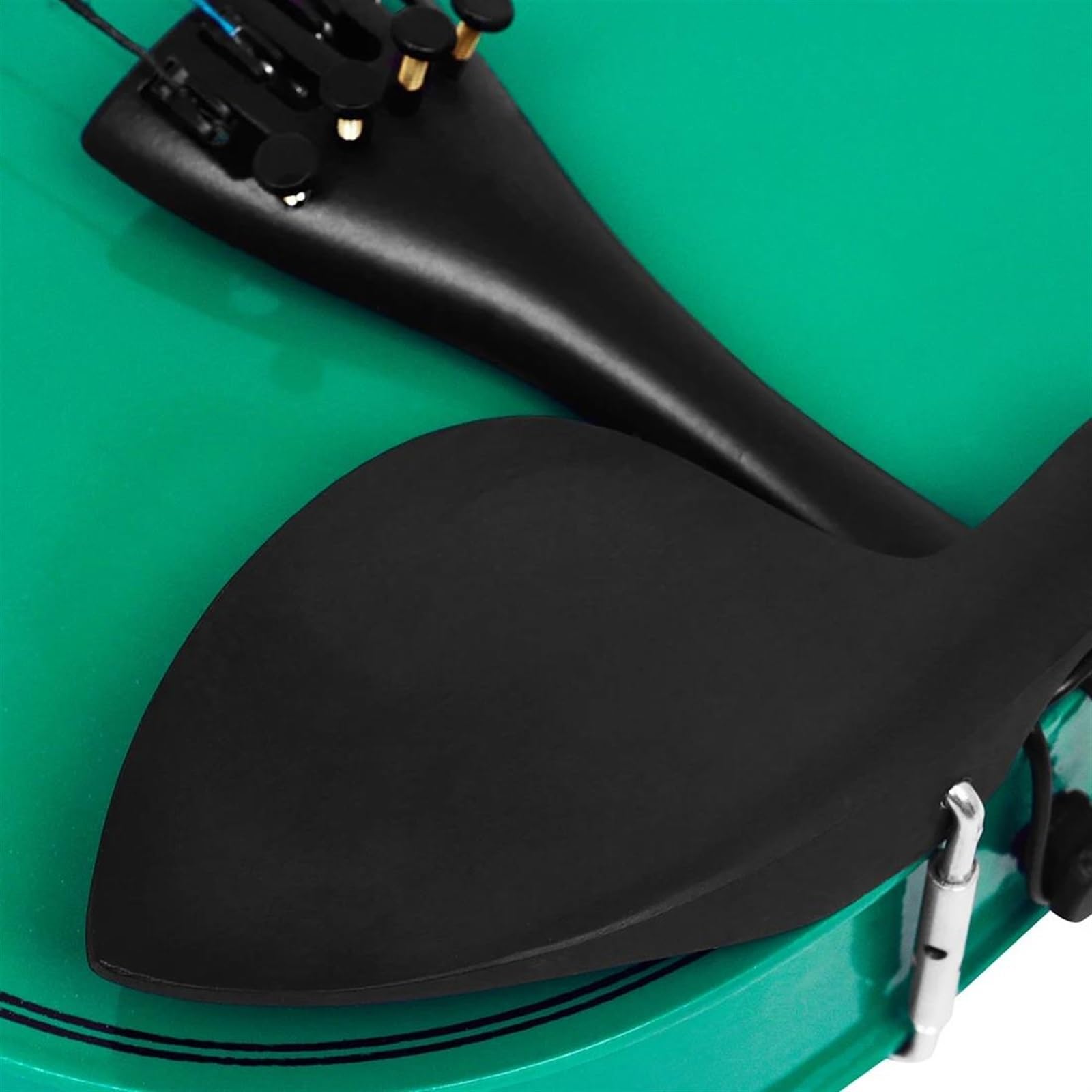 Violine 4/4 Bunte Violine Massivholz Violine Set Professionelle Saiteninstrumente(Green Set)