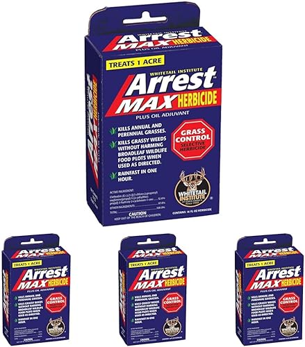 Miniatura 7 de Whitetail Institute Arrest Max herbicida para parcelas con césped o cultivo de alimentos, 1 pinta (1 acre).