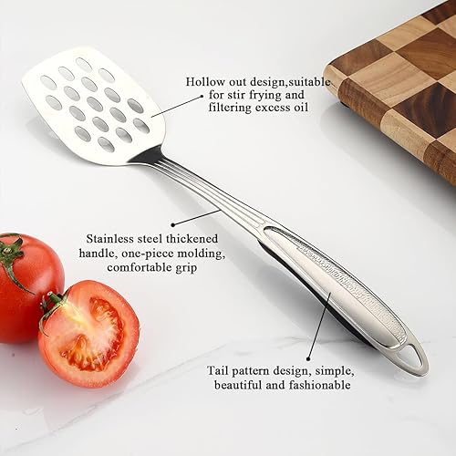 Miniatura 5 de Berglander Juego de utensilios de cocina de acero inoxidable, 6 piezas, juegos de utensilios de cocina, utensilios de cocina esenciales incluyen