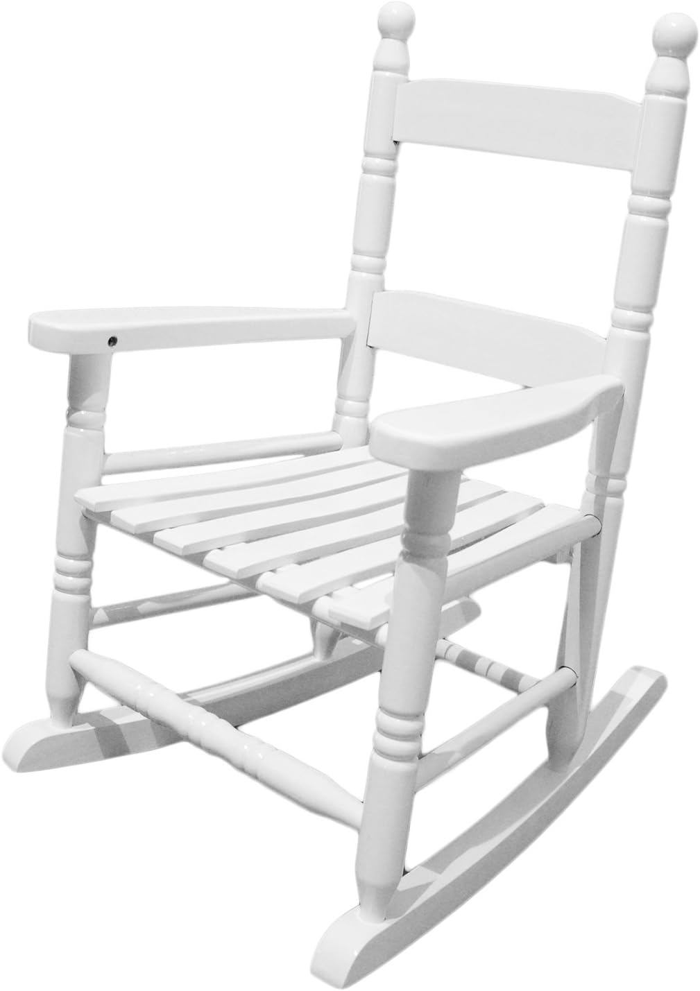 CASUN GARDEN Child's Porch Rocker/Rocking Chair, Solid Wood White