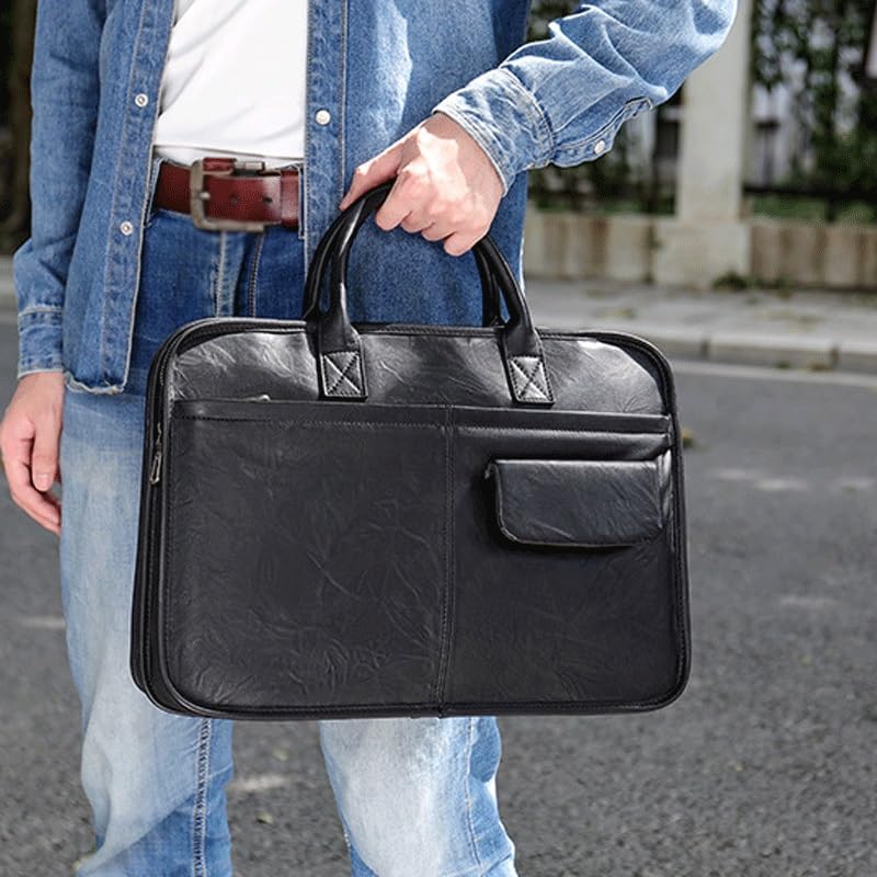 JSEIAJB Computer Handbag Large Capacity Business Briefcase File Commuting Bag4