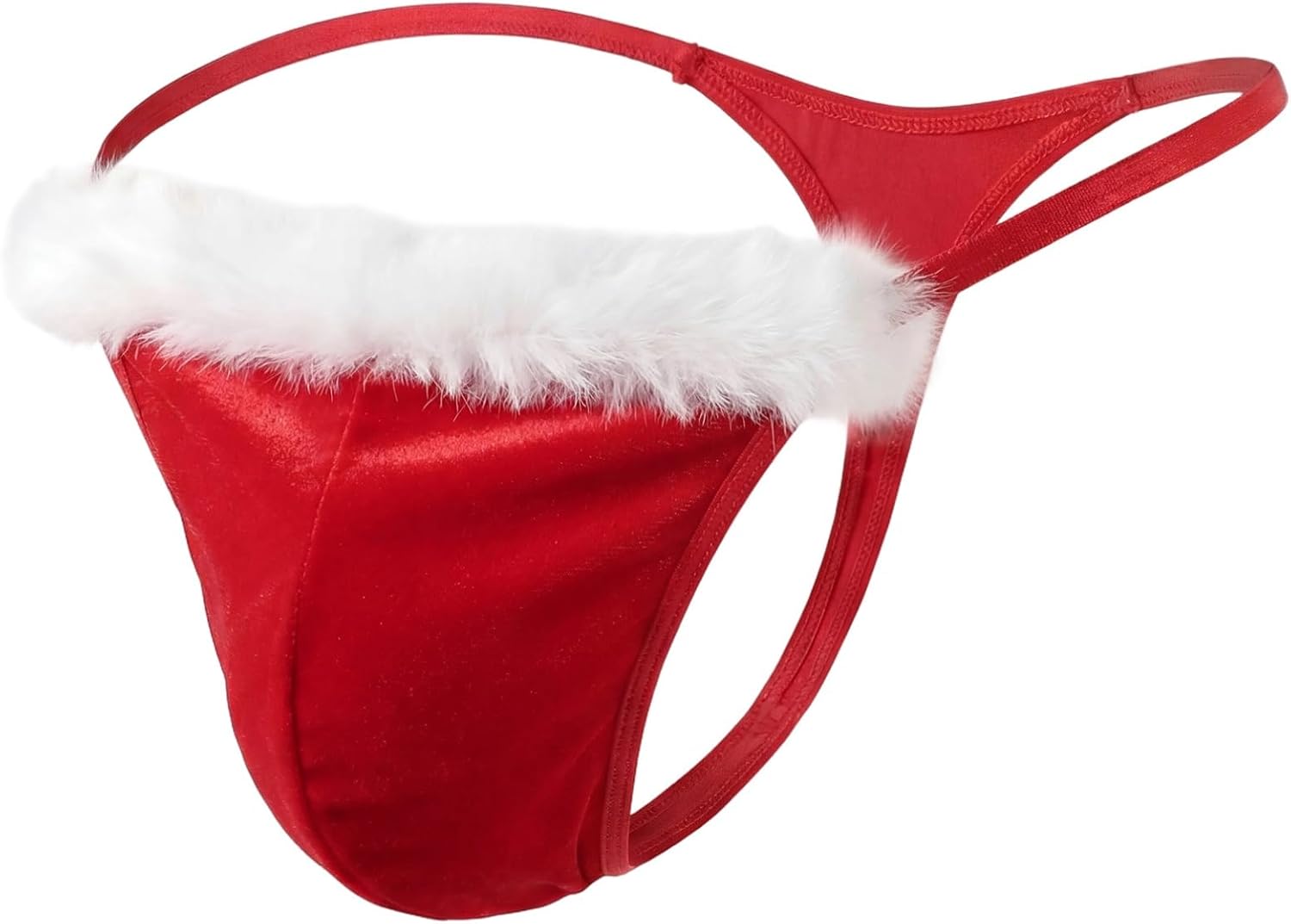 Mens Christmas Lingerie Funny G String Underwear Sexy Santa Thong