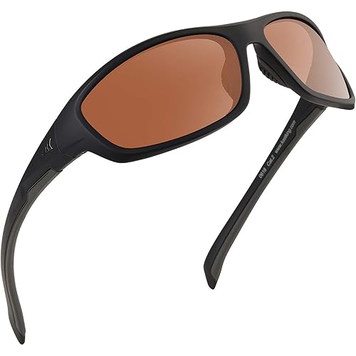 KastKing Hiwassee Polarized Sport Sunglasses for Men and Women, Wrap Sunglasses for Fishing Cycling and Running,UV Protection
