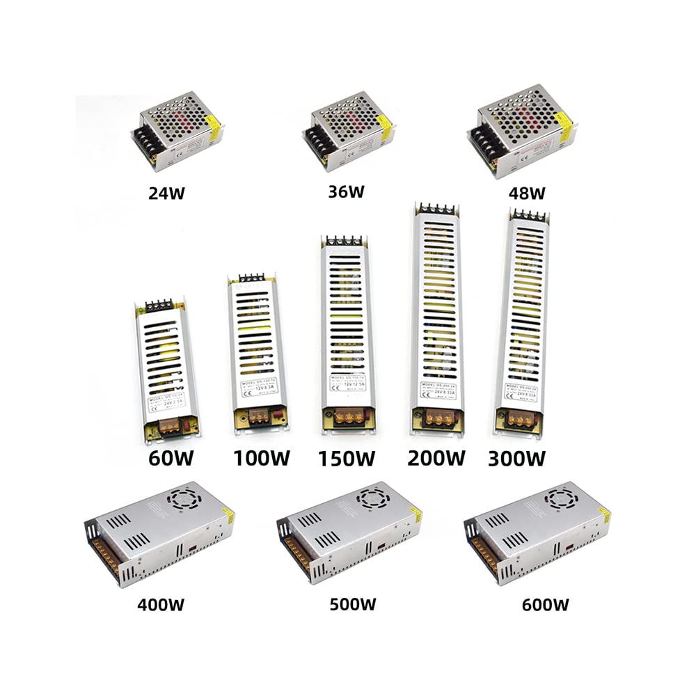1PCS Convertidor de voltaje ultrafino 110-220V Transformador,12V,500W