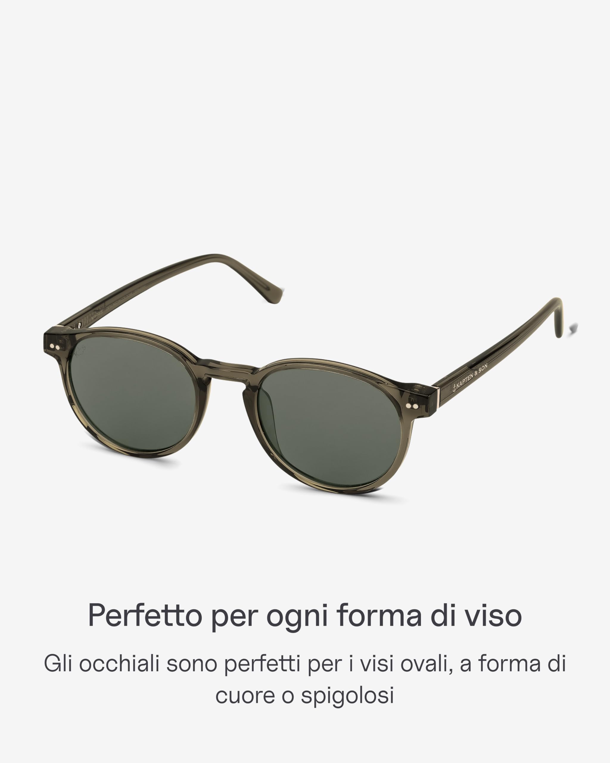 Kapten & Son Occhiali da sole Marais | Unisex | Eleganti sunglasses con montatura elegante in acetato di alta qualità | Affidabile sole e protezione UV | Larghezza telaio: 138 mm
